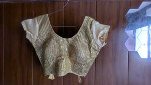 Sparkling Gold Sequin Blouse