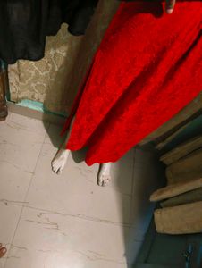 red lace qipao