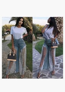 Unique Lace Detail Jeans