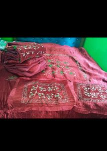 bridal embroidered bedding set