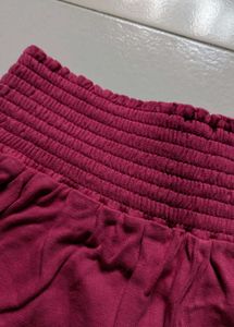 Hot Pink Mini Shorts - Smocked Waist