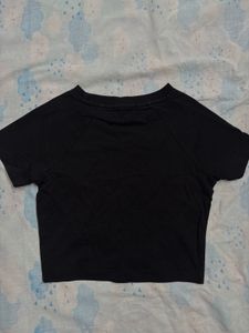 Black Graphic baby tee