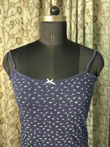 Cute Navy Floral Camisole Top