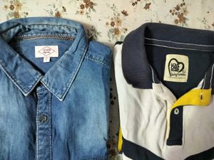 Men's Casual Shirts Combo of 2💙🔥