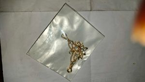 earrings mangalsutra and saree pin combo