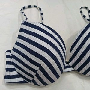 Striped 💙Bikini Top