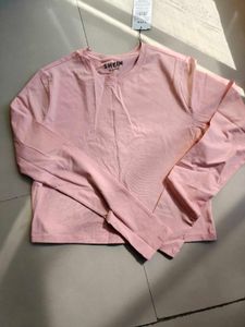 SHEIN Pink Long Sleeve Top