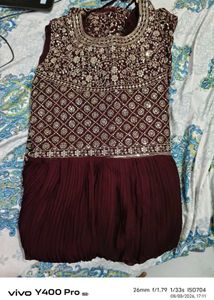Gown with dupatta and  Dress acchi condition mein