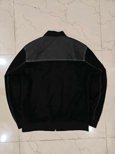 Men's Heavy Black Bomber Jacket
