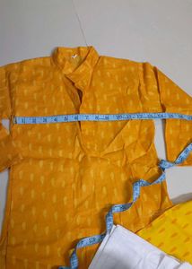 Vibrant Yellow Printed  2 Kurta Set