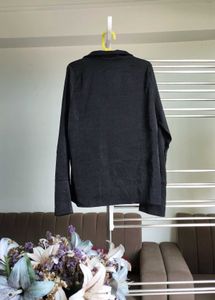 Black Button-Down Shirt