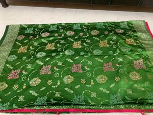 Elegant Green Silk Saree