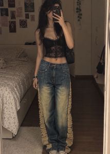 Savana Y2K Grunge Flare Jeans