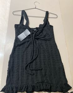 Chic Black Lace Mini Dress