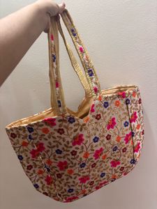 Embroidered Tote Bag