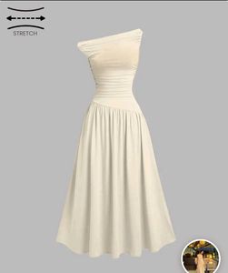 Chic One-Shoulder Ruched Midi Dress