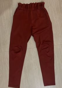 High-Waisted Terracotta Pants