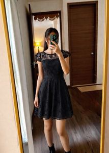 Black Net Dress