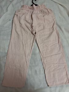 Pastel Pink Cotton Pants