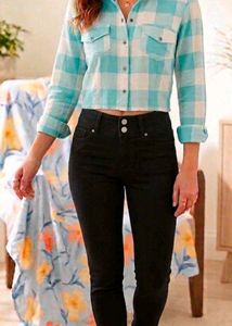 Black  Jeans with short top
