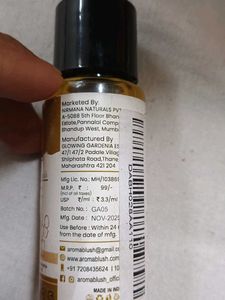 Aroma Blush Intense Repair Hair Oil