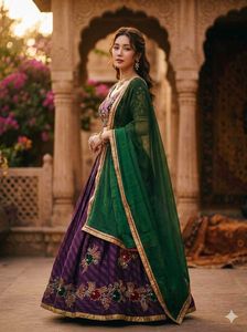 Ethnic Skirt With 2.5 m Duppatta For Girls