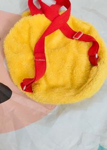Cute Yellow poo Plush Backpack