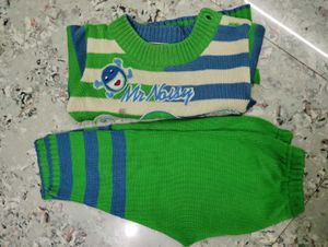 Cute Striped Sweater and Pants Set