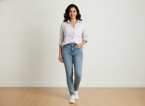 Zudio Light Purple Button-Up Shirt
