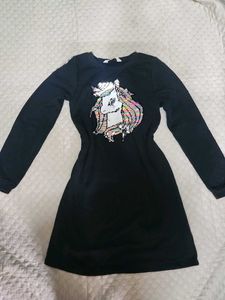 Cute Black Unicorn Dress