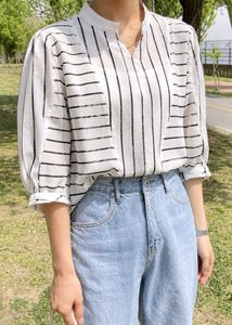 New with tag Striped Casual V-Neck Blouse