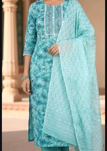 Sky Blue Cotton set