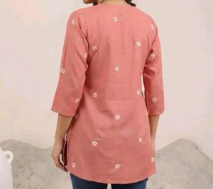 Embroidered Cotton Kurta
