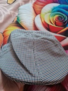 Zara Classic Houndstooth Flat Cap