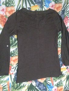 Brown Long Sleeve Top