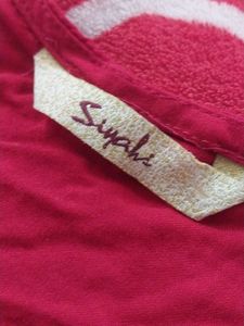 Red Flared Sleeve Kurta