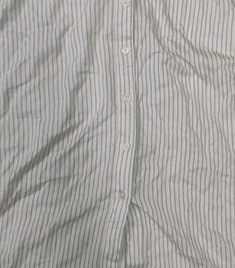 Chic Striped Button-Up Top