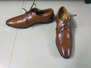 Men's Classic Brown Leather Oxford Shoes