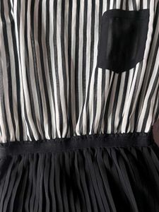 Striped Black Dress