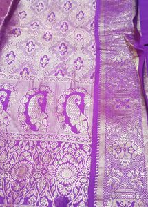 Elegant Purple Banarasi Silk Saree