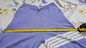 Purple Drawstring Jogger Pants