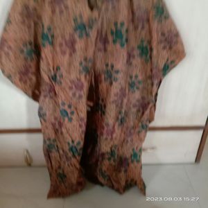 Vintage Floral Kaftan Dress
