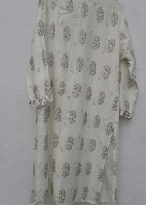 Printed White Kurti