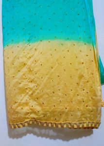 Green Golden Shining Dupatta