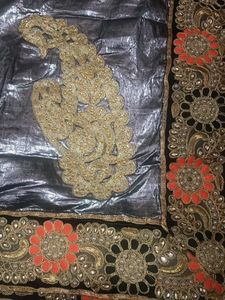Beautiful Heavy Saree With Blouse 🤩