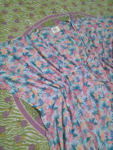 Floral Print Kaftan Top