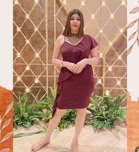 Elegant One-Shoulder Cocktail Dress