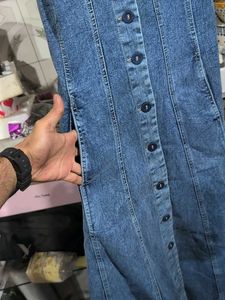 Blue blast chain detail A-Line dress size M