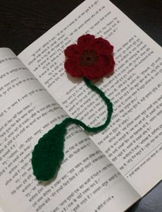 Handmade Crochet Flower Bookmark
