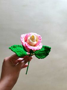 Crochet Rose Flower Handmade